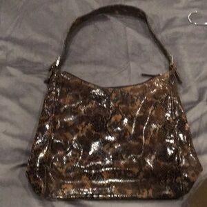 Nicoli Snake Skin Shoulder Bag Made in Italy 10